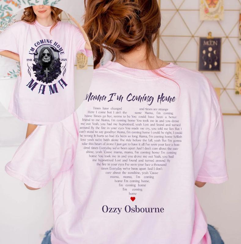 Mama, Im coming home Ozzy Osbourne T-Shirt Casual Streetwear Rock Styles For Fans
