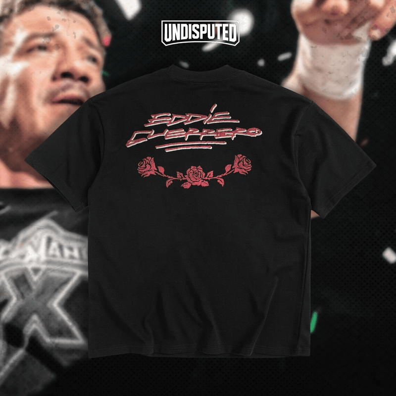 UNDISPUTED Eddie Guerrero Latino Heat WWE Champion Heavy Cotton Shirt Wrestlemania XX Tshirt Lucha Wrestling Libre Hoodie Fan Apparel Menswear Direct-to-garment Breathable Printing