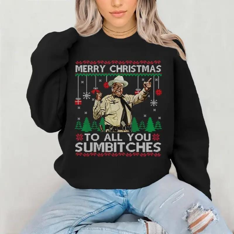 Buf0rd T Merry Christmas T-Shirt, You Sumbtches Sweatshirt Hoodie, Vintage T-Shirt, Movies Quote Unisex TShirt, Soft Cotton
