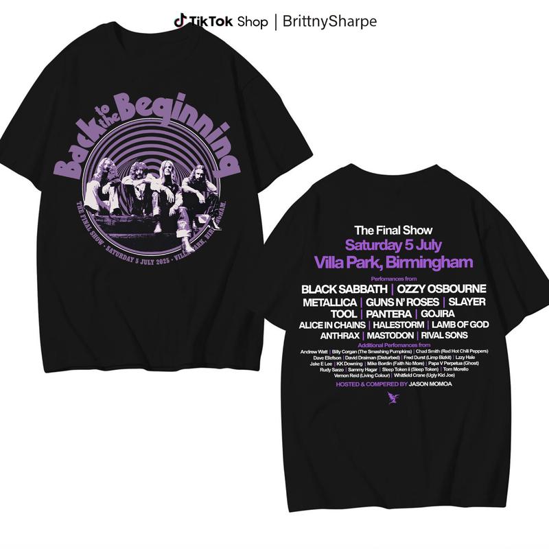 Black Sabbath Back To The Beginning Shirt, The Final Show Villa Park, Ozzy OsBourne Black Sabbath T-Shirt, Sweatshirt, Hoodie