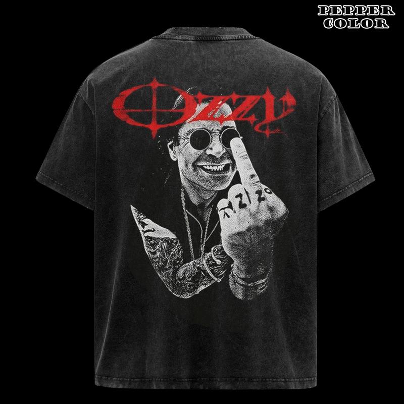 Vintage Ozzy OsBourne Middle Finger T-Shirt 2 Sided , Ozzy OsBourne tshirt