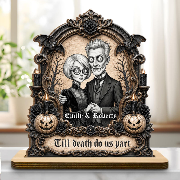 Till Death Do Us Part, Personalized Wood Plaque, Gift For Couples