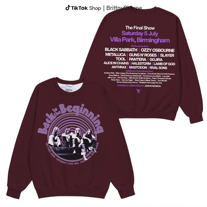 Black Sabbath Back To The Beginning Shirt, The Final Show Villa Park, Ozzy OsBourne Black Sabbath T-Shirt, Sweatshirt, Hoodie