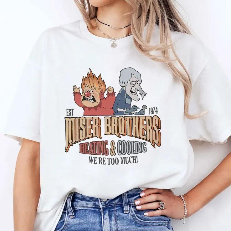 Heating and Cooling We Are Too Much Sweatshirt Shirt Hoodie, Miiser Brothers Heating And Cooling Shirt