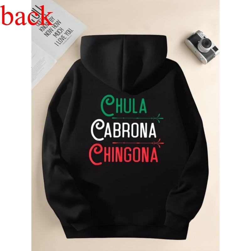 Chola Chingona Mexican Hoodie - Men's Aztec Graphic Sweatshirt
