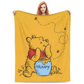 Cute Honey Bear Soft Fleece Blanket