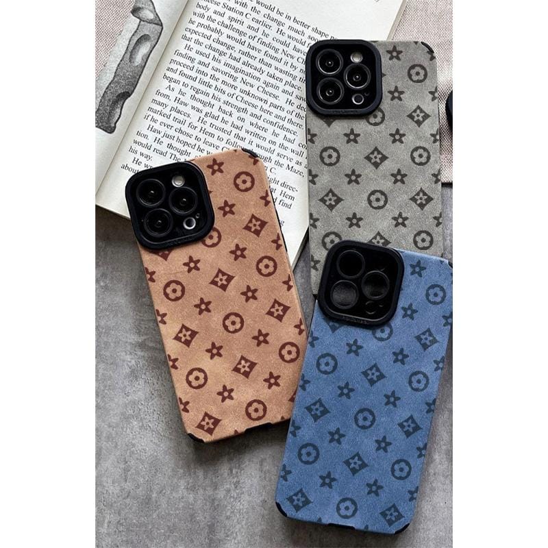 Luxury And Understated Floral Pattern Case Made of TPU and leather the touch is as delicate and skin friendly as velvet suitable for Apple 17 16 15 14 13 12 11 Pro Max Plus X XS MAX