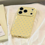 Cute Polka Dot And Heart Themed Phone Case Slim Lightweight And Scratch-Resistant For Everyday Use Minimalist And Cute Design For Apple 17 16 15 14 13