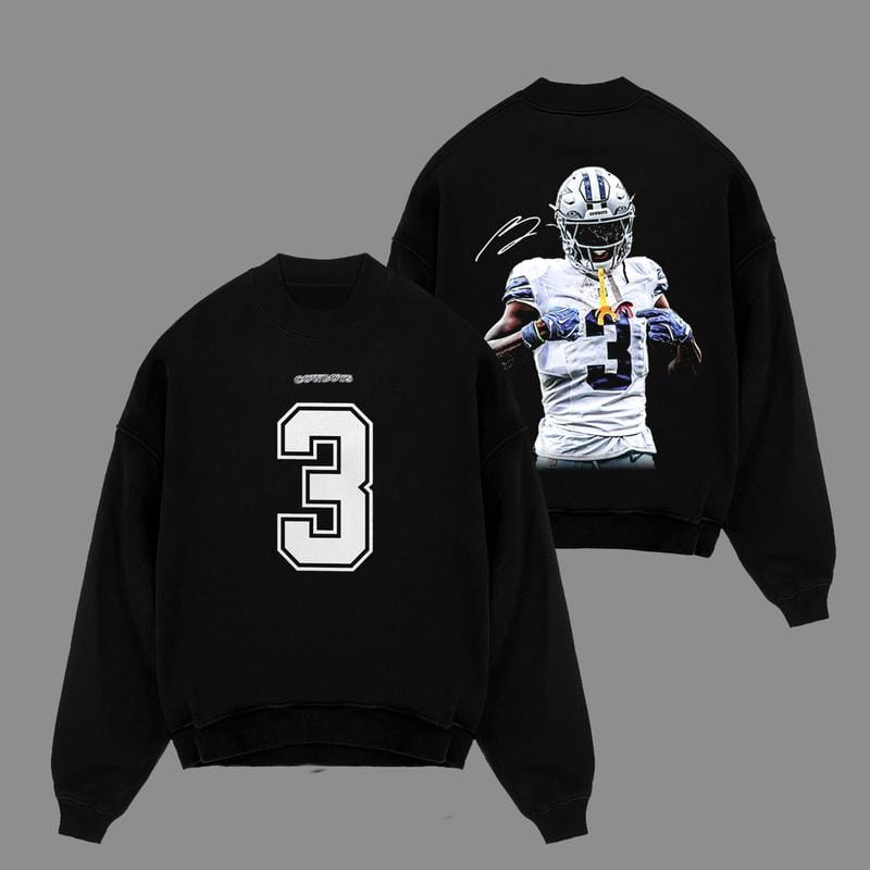 George Pickens 3 Celly For Cowboys Game Day Fits Cotton Hoodie Sweatshirt T-Shirt (Made In US), Cowboys Fans Outfit, Gift For Cowboys Fans, Football Fans, Football Game Day Graphic Tee