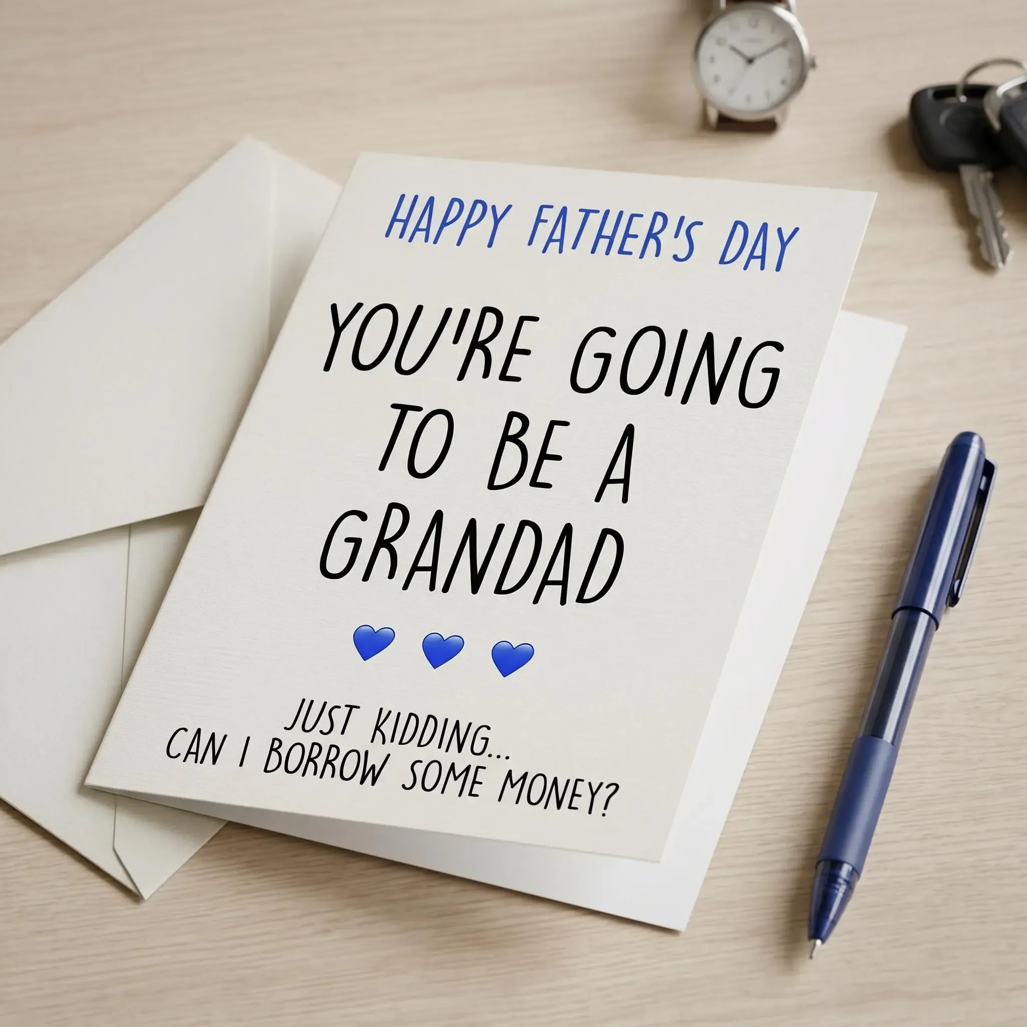 (5 x 7 inch)Funny Father's Day Card, Nursing Home Humor, Sibling Rivalry Card for Dad, Handmade Funny Card for Dad