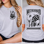 “Motherhood: Sometimes I Rock It, Sometimes It Rocks Me” Mom Tee – Funny Mother’s Day Gift