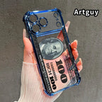 Numbers and Patterns Pattern Four Corner Anti-Fall Phone Case Transparent Electroplated Protective Cover for iPhone 17 Pro Max Air 16 15 Plus 14 13 12 11 E