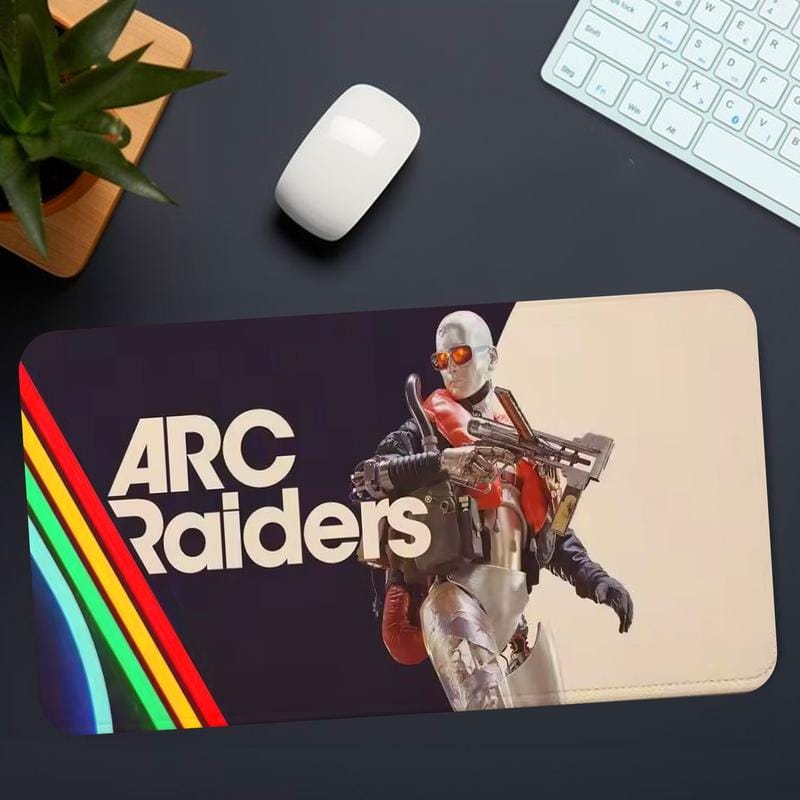 Arc Raiders Gaming-Schreibtischunterlage, Mauspad im Helm-Design, rutschfestes, verdicktes, großes Mauspad mit festem Rand, ideal zum Schreiben, für Büro, Studenten und Gaming