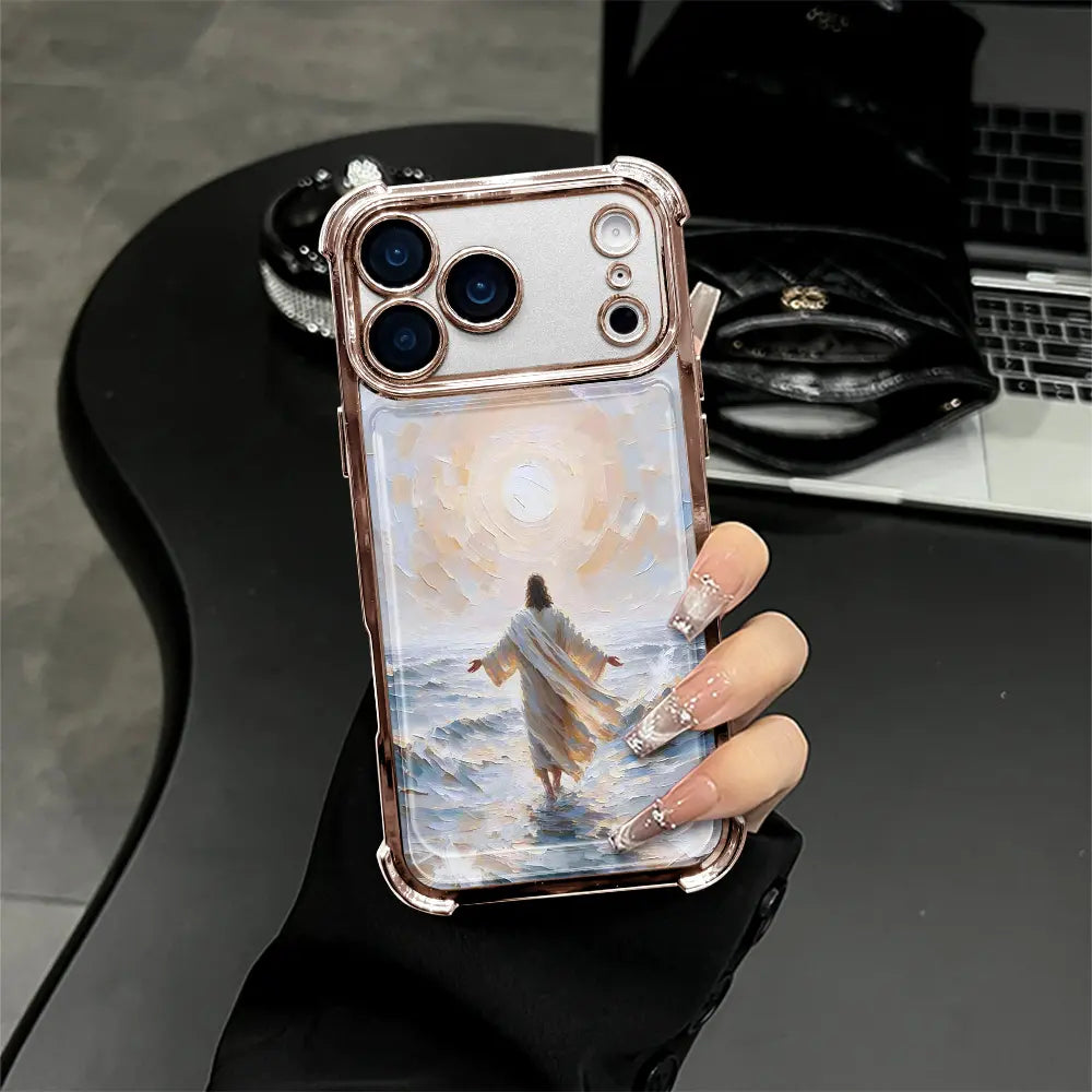 "God's Plan" Jesus Walking on Water Phone Case - Shockproof Camera Protection Cover
