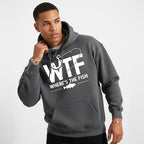 Lustiger Herren-Hoodie mit Angelmotiv – Langarmpullover aus Baumwollmischgewebe, normale Passform | Weiches und atmungsaktives Material, strapazierfähiger Druck, hoher Tragekomfort, maschinenwaschbar, lässiger Streetwear-Look 