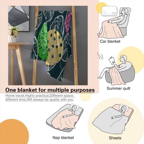 Golden Retriever French Toile Blanket, Velveteen Blue Toile de Jouy Cozy Throw for Golden Retriever Lovers, Dog Mom Plush Blanket Gifts