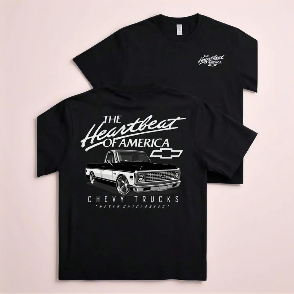 Men's T-Shirts, Graphic T-Shirts, Chevrolet Trucks, Double-Sided Graphic Print Men's T-Shirts, Vintage Men's Shirts, Casual Men's T-Shirts, Festival T-Shirts