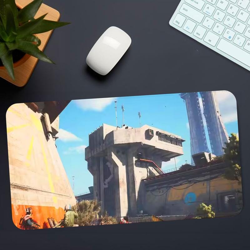 Arc Raiders Gaming-Schreibtischunterlage, Mauspad im Helm-Design, rutschfestes, verdicktes, großes Mauspad mit festem Rand, ideal zum Schreiben, für Büro, Studenten und Gaming