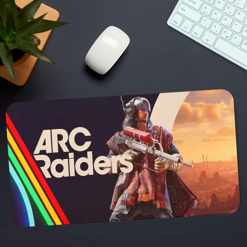 Arc Raiders Gaming-Schreibtischunterlage, Mauspad im Helm-Design, rutschfestes, verdicktes, großes Mauspad mit festem Rand, ideal zum Schreiben, für Büro, Studenten und Gaming
