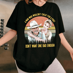 T-Shirt mit dem besten Cowboy-Filmzitat, Western-Shirt der 90er, Wildwest-Shirt 