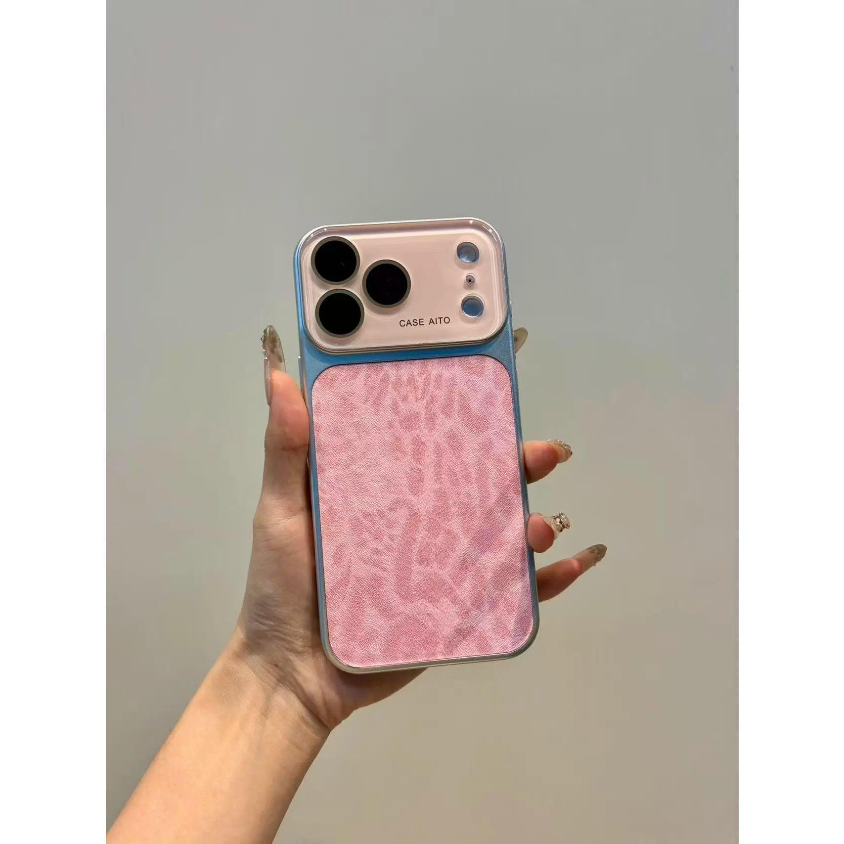 Luxury Leopard Faux Suede Case for iPhone 14-17 | Large Viewfinder & Lens Protection