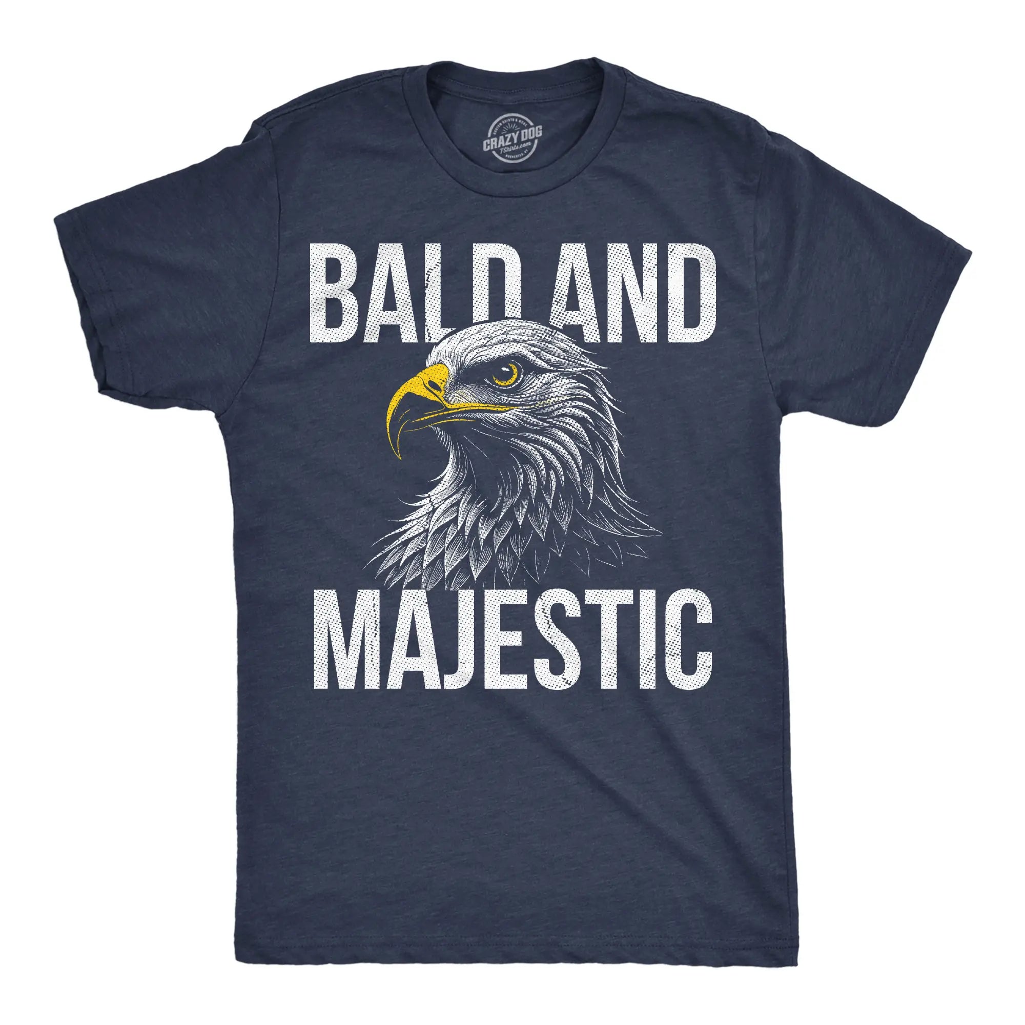 "Bald and Majestic" Funny Sarcastic Eagle Graphic Tee