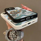 Mosaic Sea Turtle Magnetic Phone Case MagSafe Compatible Anti-Fall Protective Cover for iPhone 11-17 Pro Max Chic Girly Style