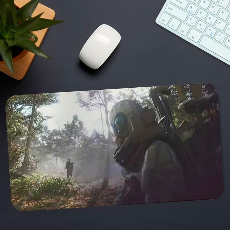 Arc Raiders Gaming-Schreibtischunterlage, Mauspad im Helm-Design, rutschfestes, verdicktes, großes Mauspad mit festem Rand, ideal zum Schreiben, für Büro, Studenten und Gaming