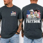 Lonesome Dove Western Movie T-Shirt - Funny 4th of July Independence Day Graphic Tee，MADE IN USA