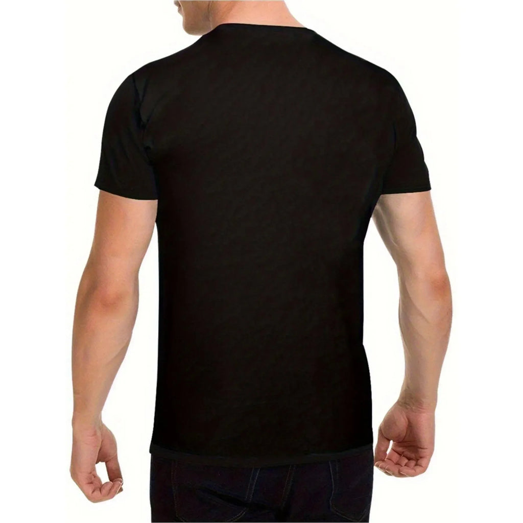 Men'S Relaxed Short-Sleeve Tee Featuring A Striking "SHIT I DON'T HAVE TIME FOR" Graphic, Designed with A Casual Crew Neck, Made From Soft, Perfect for Street Style, with A Bit of Stretch for Comfort