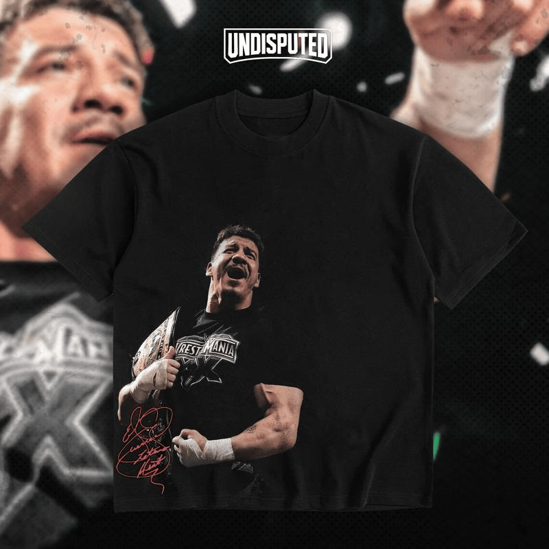 UNDISPUTED Eddie Guerrero Latino Heat WWE Champion Heavy Cotton Shirt Wrestlemania XX Tshirt Lucha Wrestling Libre Hoodie Fan Apparel Menswear Direct-to-garment Breathable Printing