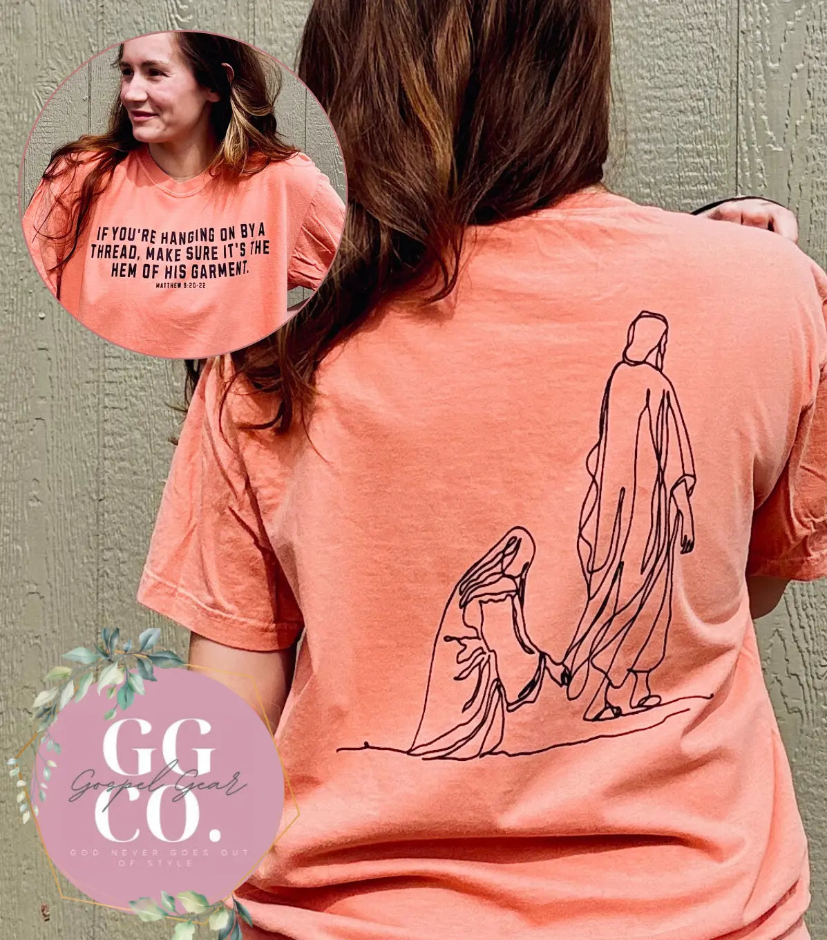 Hang By The Hem Of His Garment Christian Comfort Colors T-Shirt (2-20)