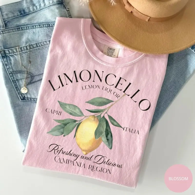 Comfort colors Limoncello Tee, Refreshing Lemon Graphic T-Shirt, Italian Summer Shirt, Citrus Fruit Design Tee, Amalfi Coast Vacation Aesthetic Unisex Top