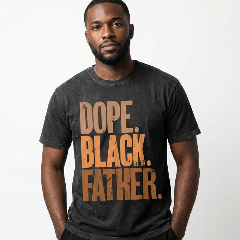 Men's Cotton Round Neck Short-Sleeve Graphic T-Shirt - Casual Menswear Top, Fathers Day Gift Ideas, Gifts for Him, Dad Clothes, Summer Outdoor Wear