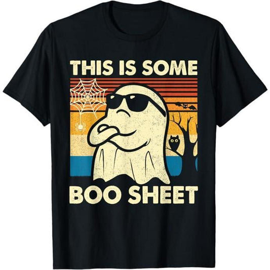 This is Some Boo Sheet Ghost Retro Funny Halloween Men Women T-Shirt