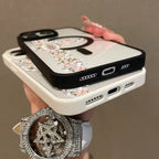 Floral Cross Aesthetic MagSafe Case – Slim Shockproof Silicone Cover for iPhone 17 Pro Max