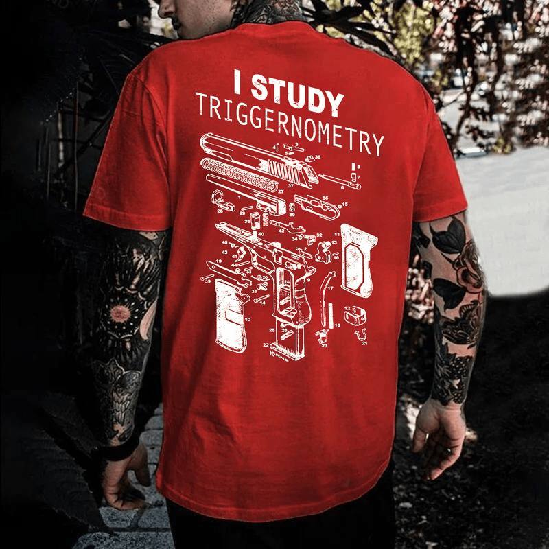 I Study Triggernometry Shirt, Funny Gun Lover T-Shirt, Pro 2A Sweatshirt, Tactical Hoodie for Men