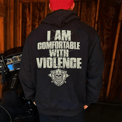 (Two side) I Am Comfortable With Violence T-Shirt, Sweatshirt, Hoodie