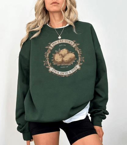 Lord of the Rings Potato Shirt, Funny Hobbit Quote Graphic Tee Tolkien Movie Lover Gift Vintage Rustic Design Cozy Unisex Tee