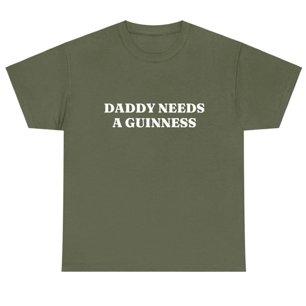 Daddy Needs A Guinness Shirt - Funny St. Patrick's Day Tee Perfect St. Paddys Day Gift for Dad | Daddy Needs A Guinness Funny Graphic Tee, Shortsleeve, basic tops, Fabric Cotton, Women's Top, Menswear Top, Gifs, Streetwear