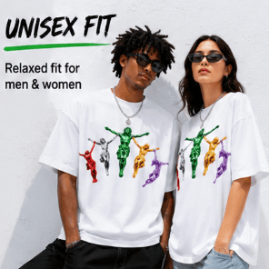 Metallic Jesus Graphic T-Shirt