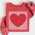 Retro Valentines Heart Sweatshirt – cute love design for women, moms, and teachers; cozy Valentine shirt perfect for spreading sweet holiday vibes.