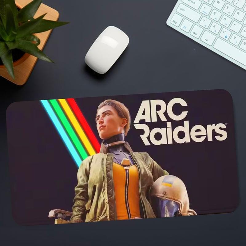 Arc Raiders Gaming-Schreibtischunterlage, Mauspad im Helm-Design, rutschfestes, verdicktes, großes Mauspad mit festem Rand, ideal zum Schreiben, für Büro, Studenten und Gaming