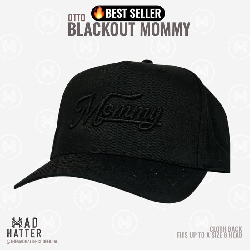 Mommy Madhatter's bestickte, verstellbare Snapback-Truckerkappe für Damen (bis Kopfgröße 8)