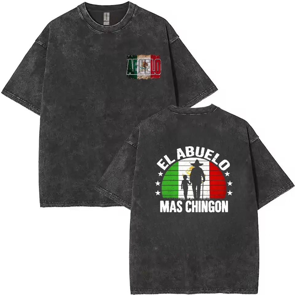 El Abuelo Más Chingón Mexican Grandpa Shirt | Funny Spanish Father’s Day Gift Tee for Dad & Grandpa