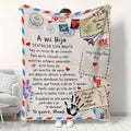 "A Letter to My Kids" Custom Blanket | Personalized Gift for Son & Daughter