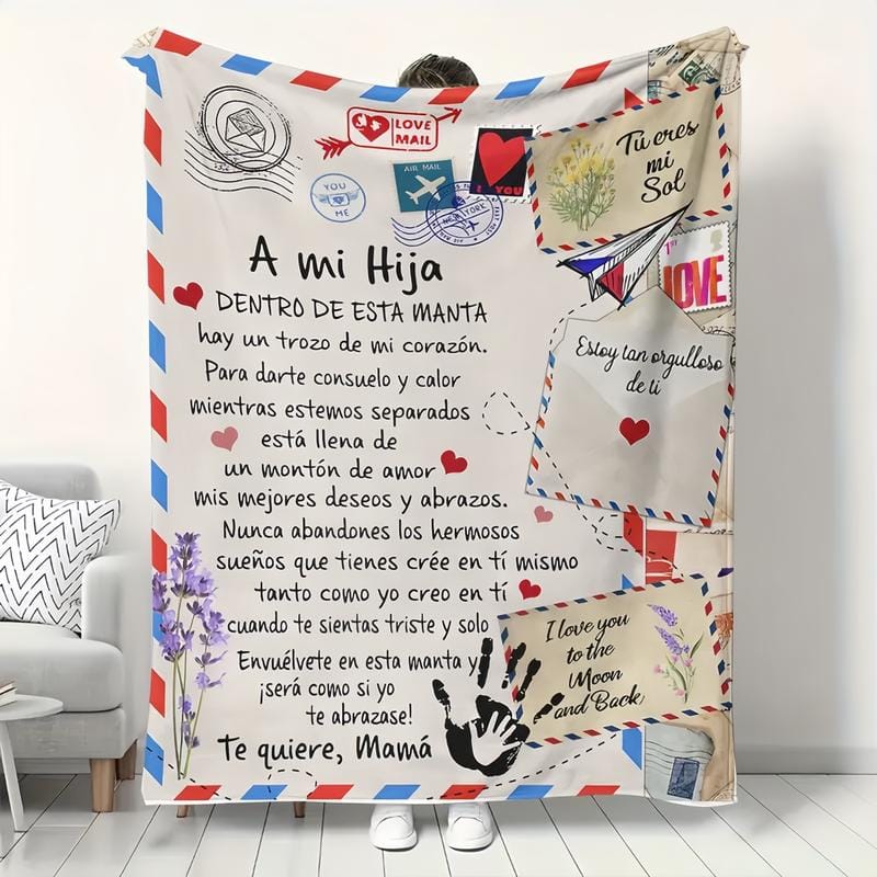 "A Letter to My Kids" Custom Blanket | Personalized Gift for Son & Daughter