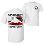 US Air Force B-2 Spirit Patriotic 2-Sided Cotton T-Shirt