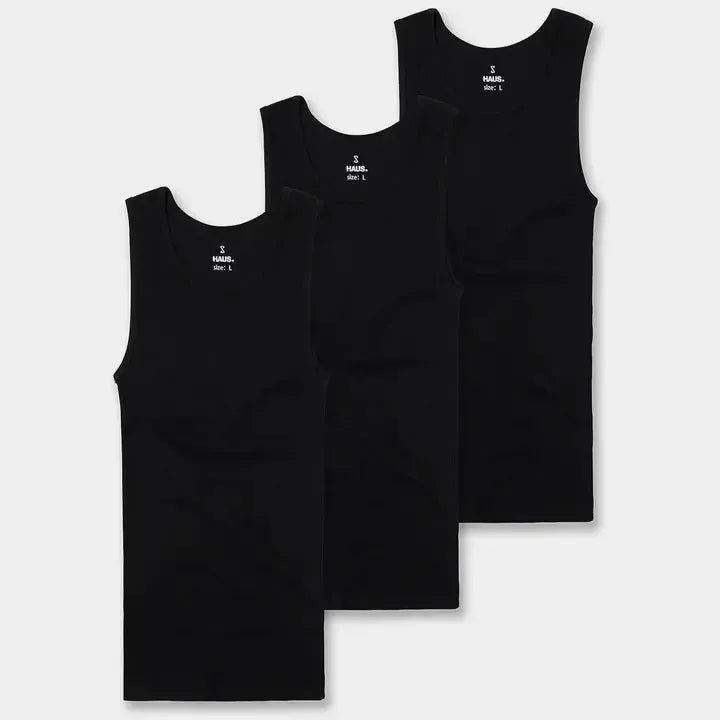 Premium Ultra-Soft Cotton Fitted Tanks 3 Pack / 6 Pack
