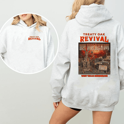 New Release Treaty Oak Revival West Texas Degenerate Hoodie – Country Rock Graphic Hoodies, Western Vintage Cowboy Music Sweatshirt, Retro Band Merch, Perfect Gift for Music Lovers